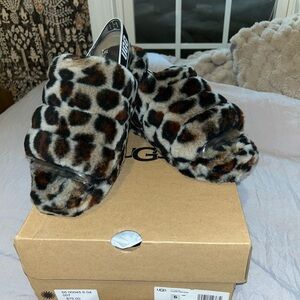 UGG Brown and Black Cozy Slippers